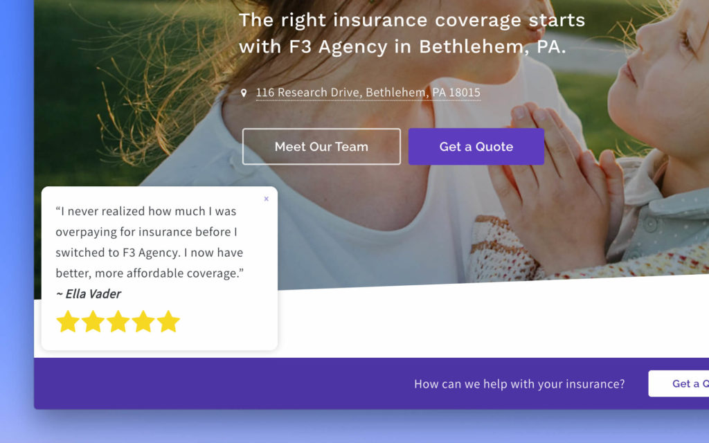 Introducing Power Panels, a proven way to boost insurance agency website conversions