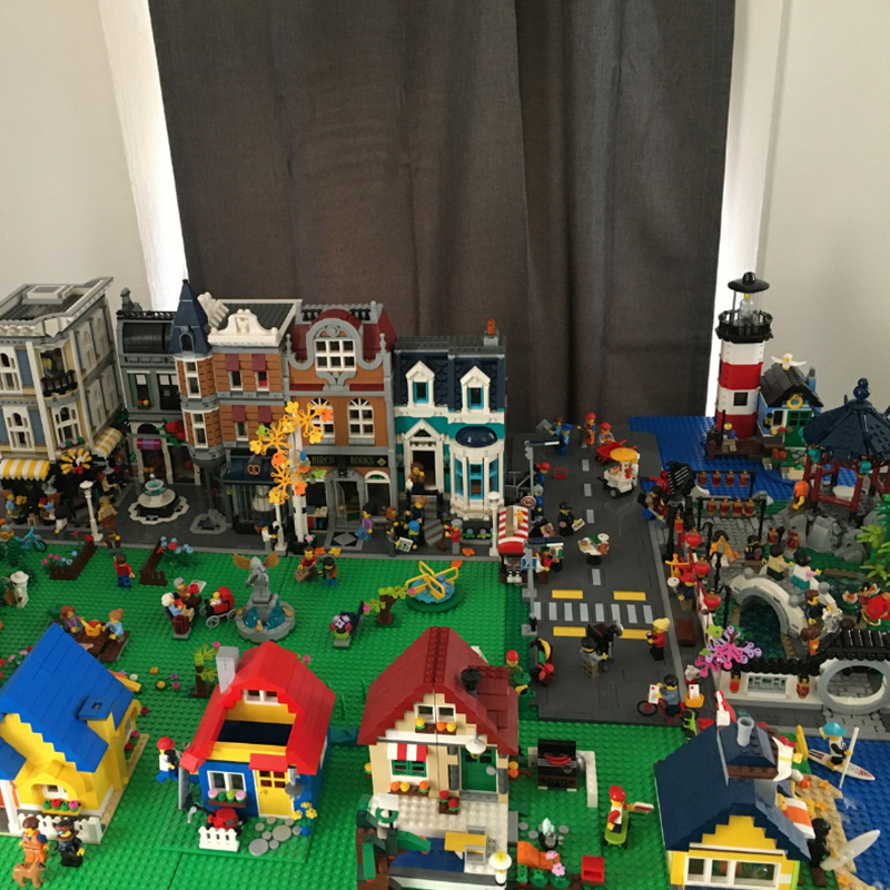 Hidden Talents - City of Buildings and Houses Built from Legos