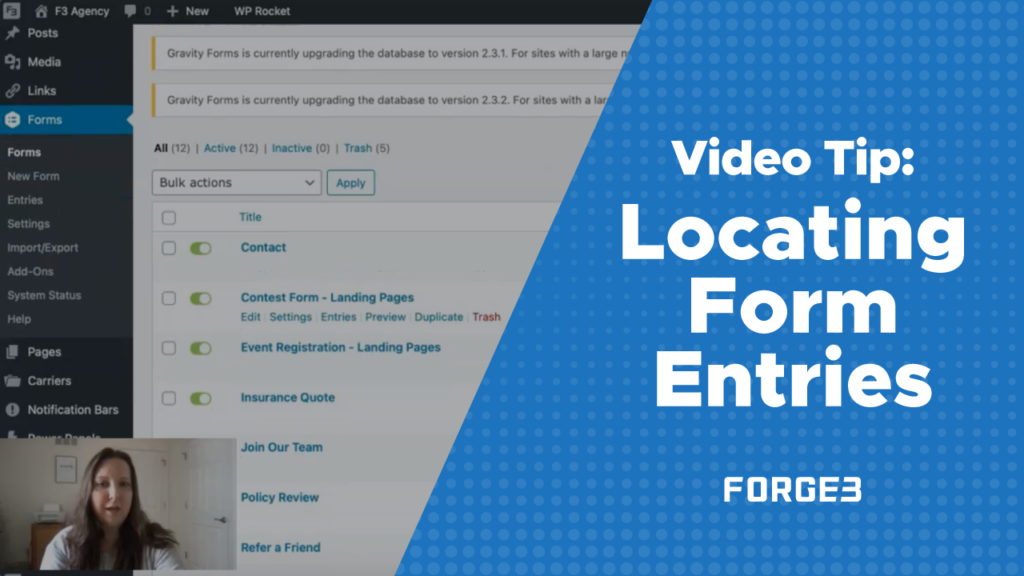 Video Tip_ Locating Form Entries