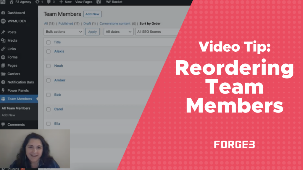 Video Tip_ Reordering Team Members