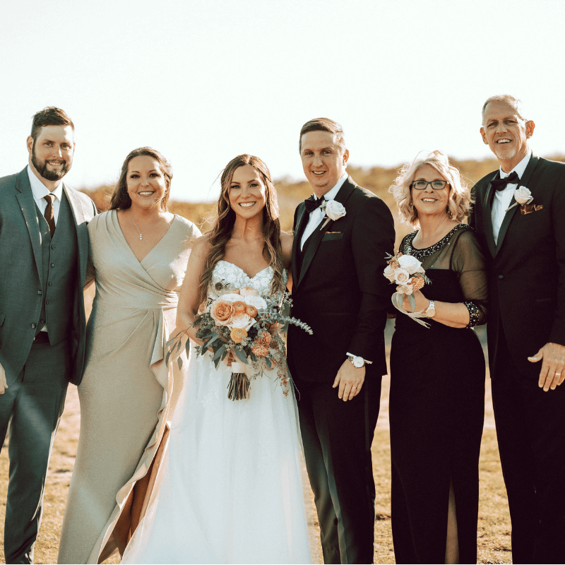 Best of 2021 - Group Photo of a Family at a Wedding